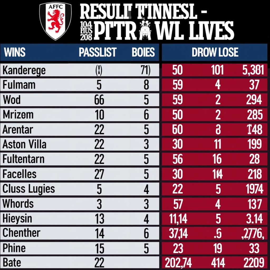 Fulham vs Aston Villa Head-to-Head