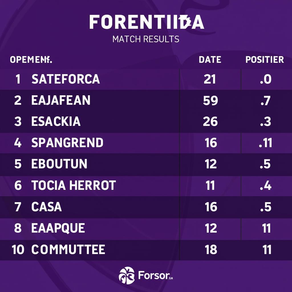 Fiorentina form