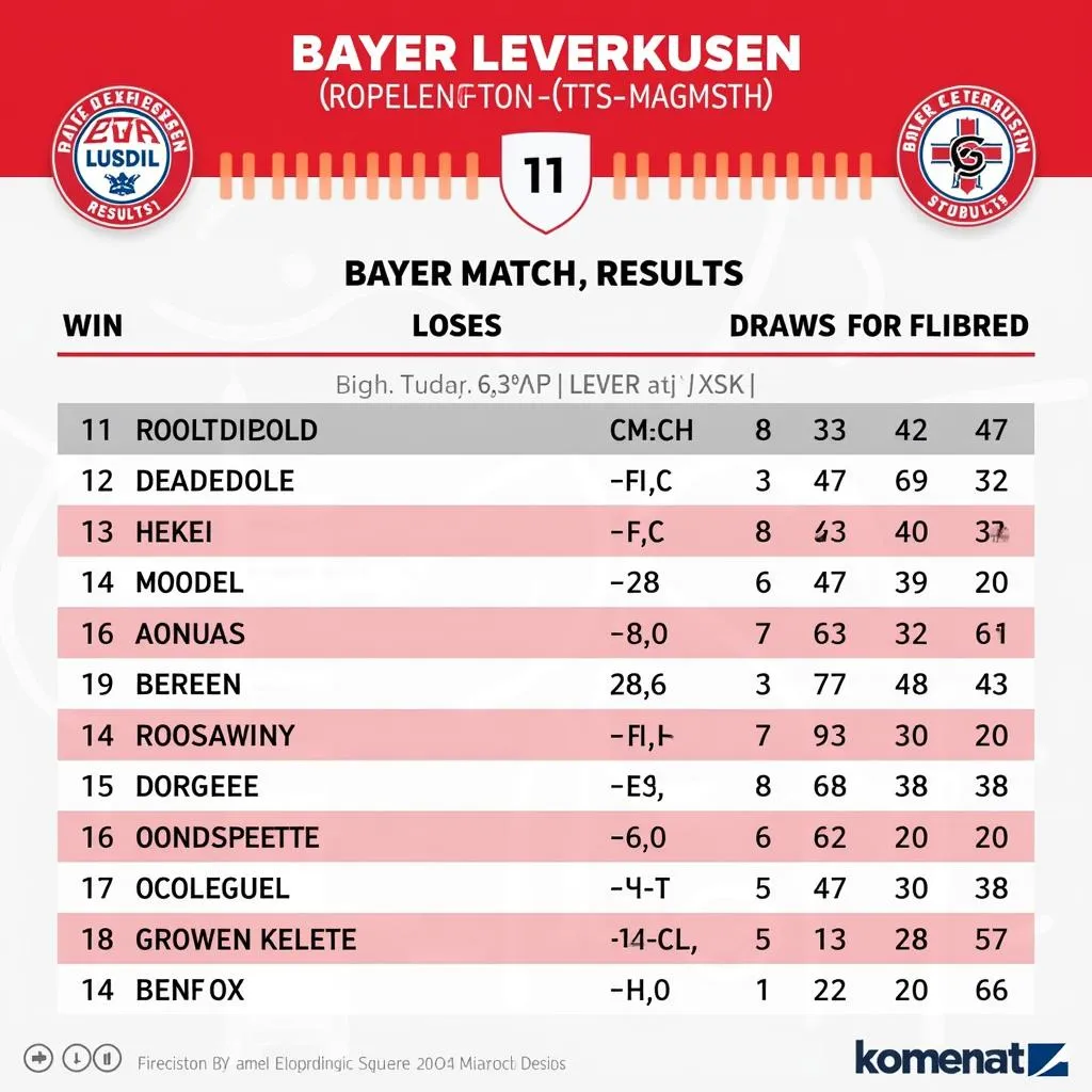 Phong độ gần đây của Bayer Leverkusen