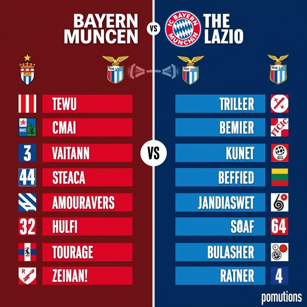 Phong độ gần đây Bayern Munich và Lazio