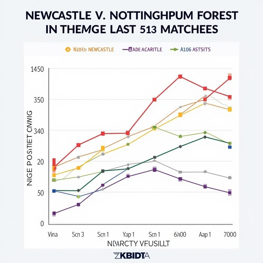 Biểu đồ phong độ 5 trận gần nhất của Newcastle và Nottingham Forest