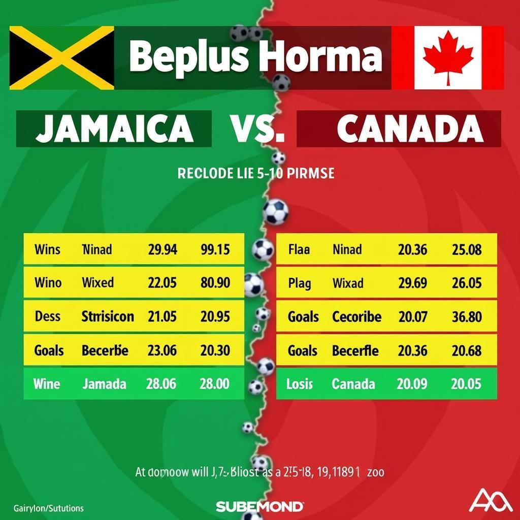 Phong độ gần đây của Jamaica và Canada