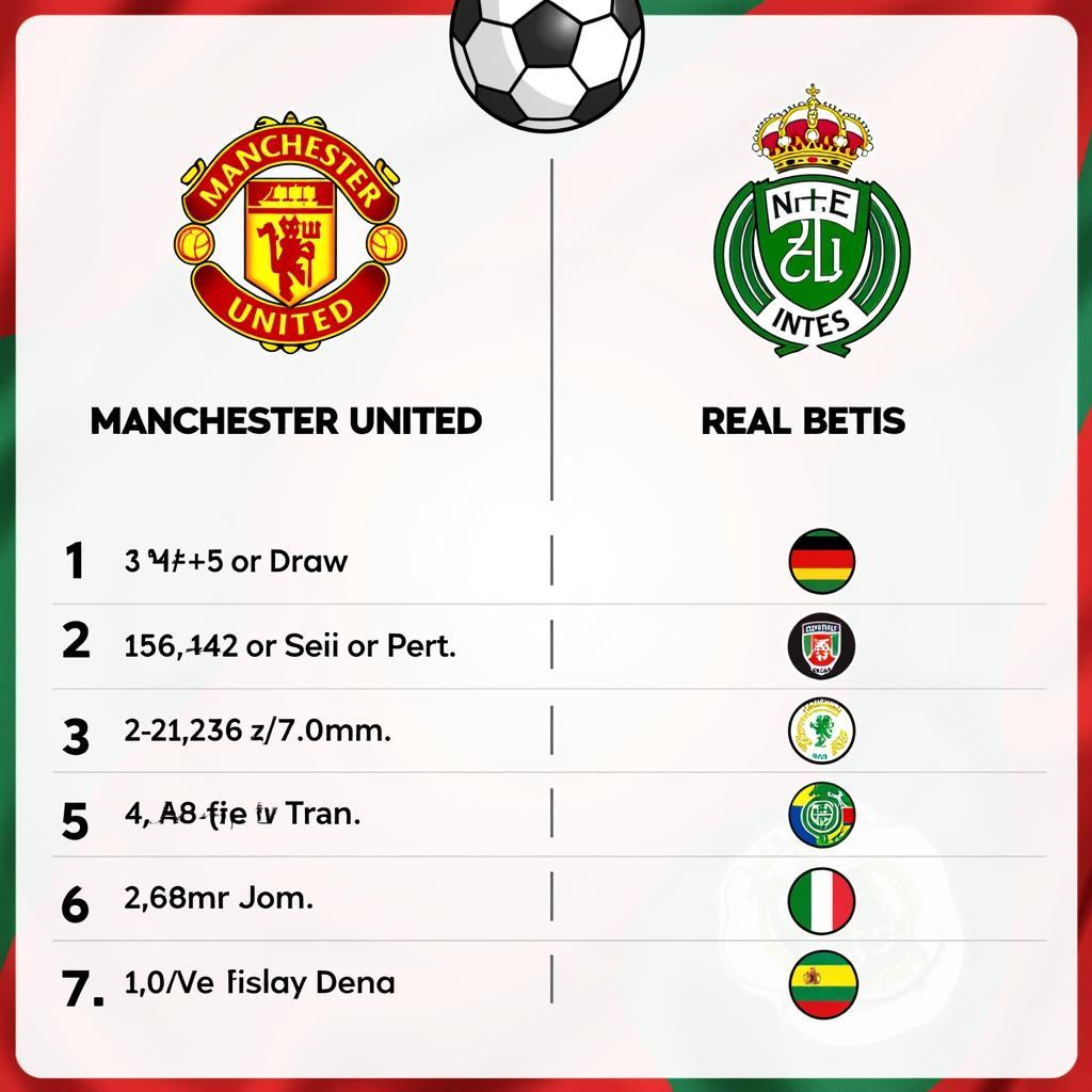 Phong độ Manchester United vs Real Betis