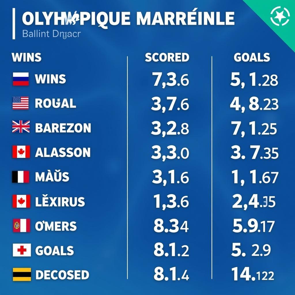 Phong độ thi đấu Olympique Marseille