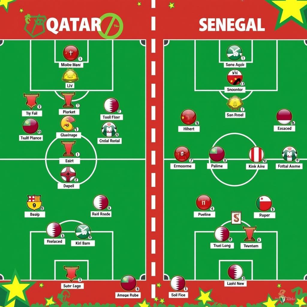 Qatar vs Senegal đội hình