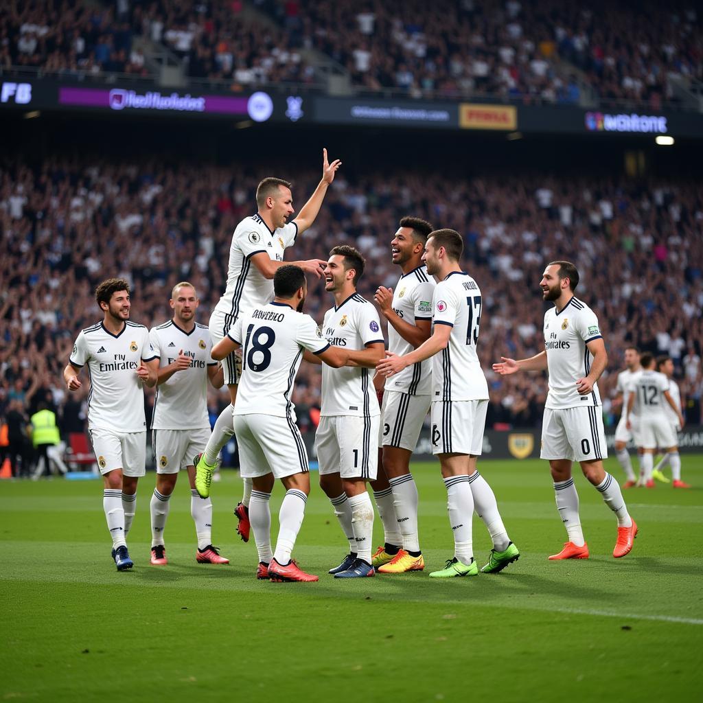 Real Madrid chiến thắng tưng bừng