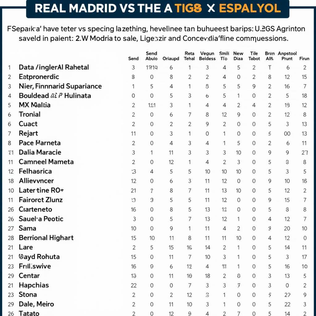 Lịch sử đối đầu Real Madrid vs Espanyol