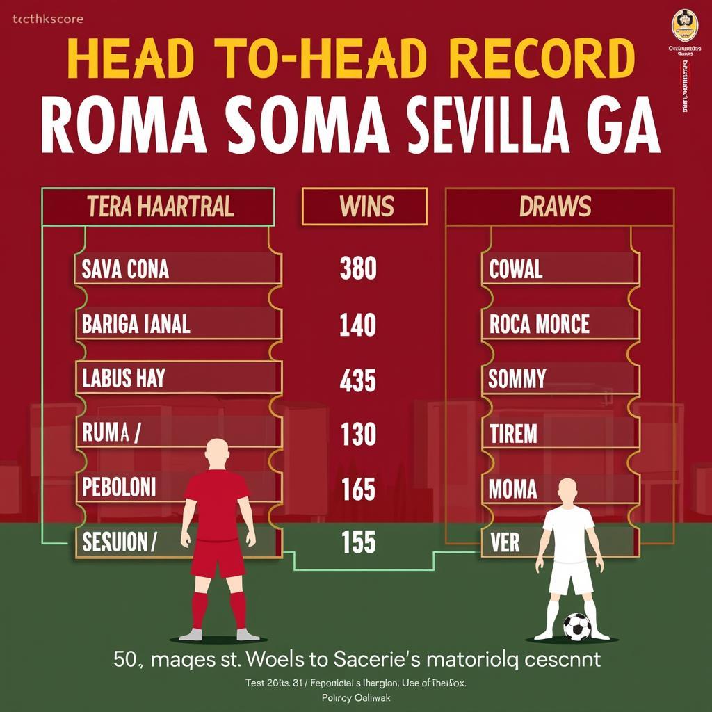 Lịch sử đối đầu Roma vs Sevilla