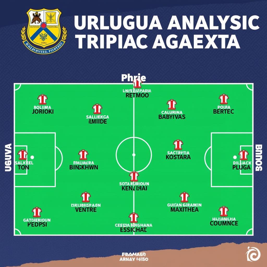 Sơ đồ chiến thuật Uruguay vs Bolivia