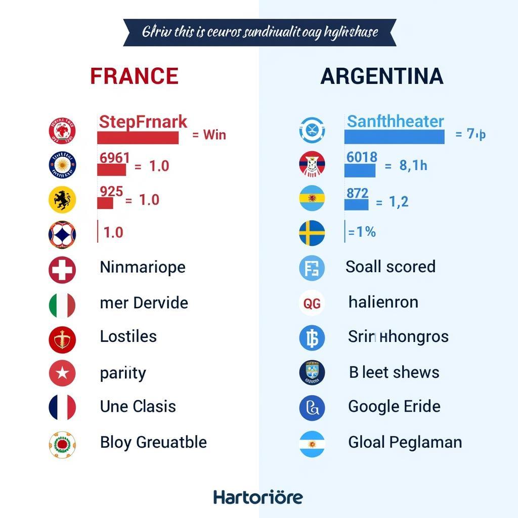 So sánh phong độ Pháp và Argentina