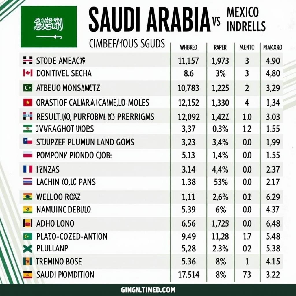 Soi kèo Ả Rập vs Mexico: Thông tin quan trọng