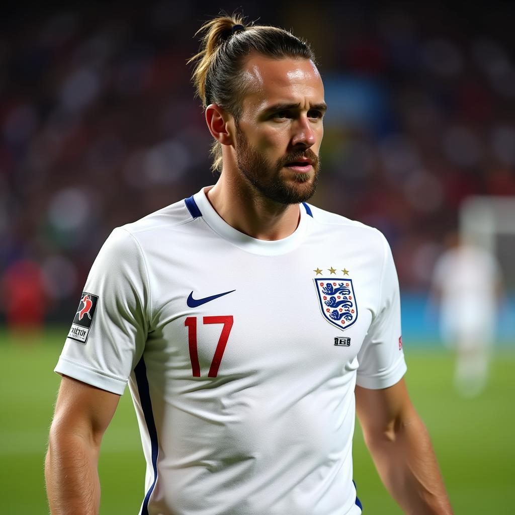 Harry Kane trong màu áo đội tuyển Anh