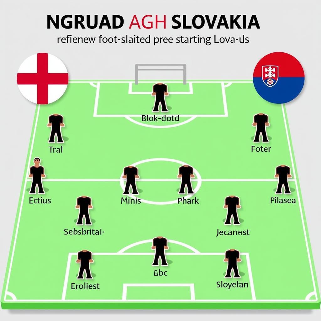 Soi kèo Anh vs Slovakia - Đội hình ra sân