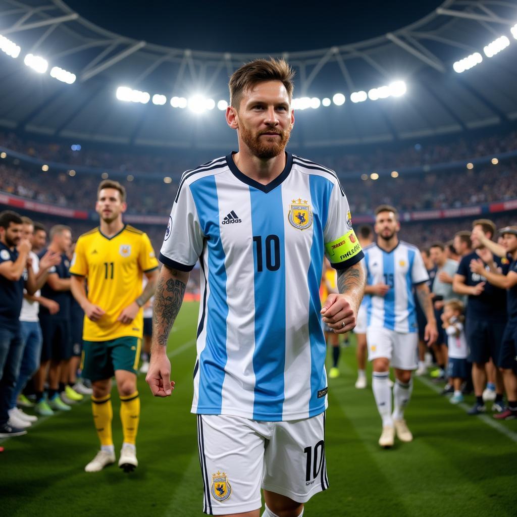 Lionel Messi dẫn dắt Argentina đối đầu Úc