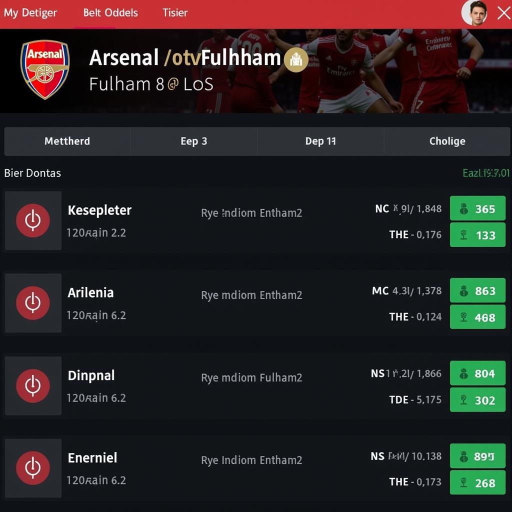 Soi kèo Arsenal vs Fulham