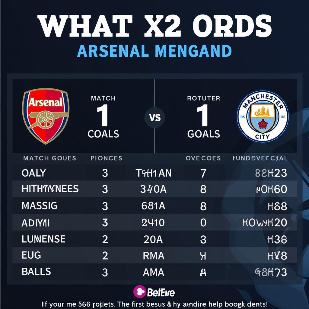 Soi kèo trận đấu giữa Arsenal vs Man City