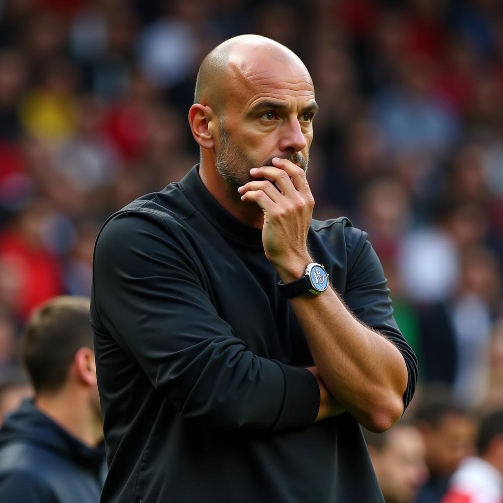 HLV Roberto Martinez chỉ đạo chiến thuật