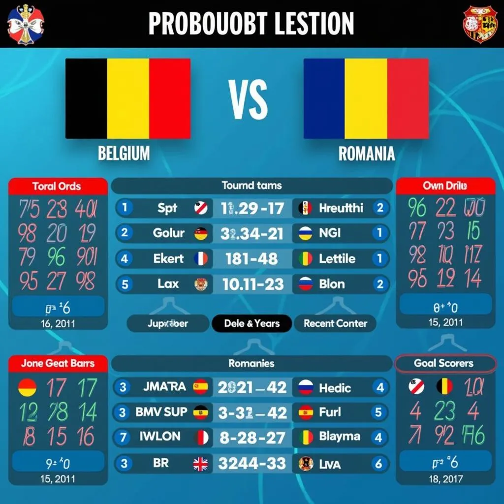 Biểu đồ soi kèo Bỉ vs Romania