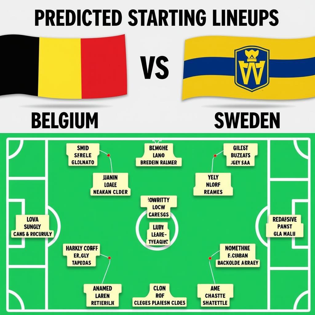 Soi kèo Bỉ vs Thụy Điển: Đội hình ra sân dự kiến