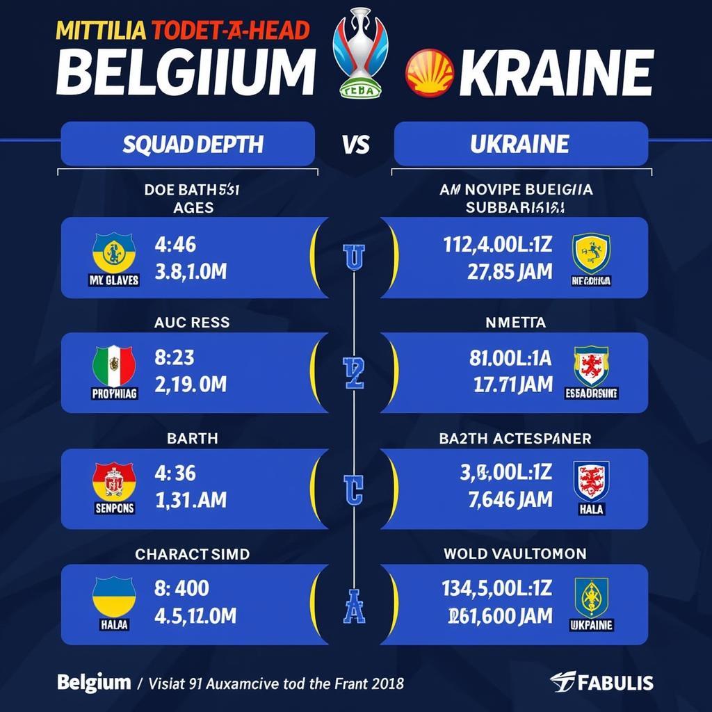 Phân tích lực lượng Bỉ vs Ukraine