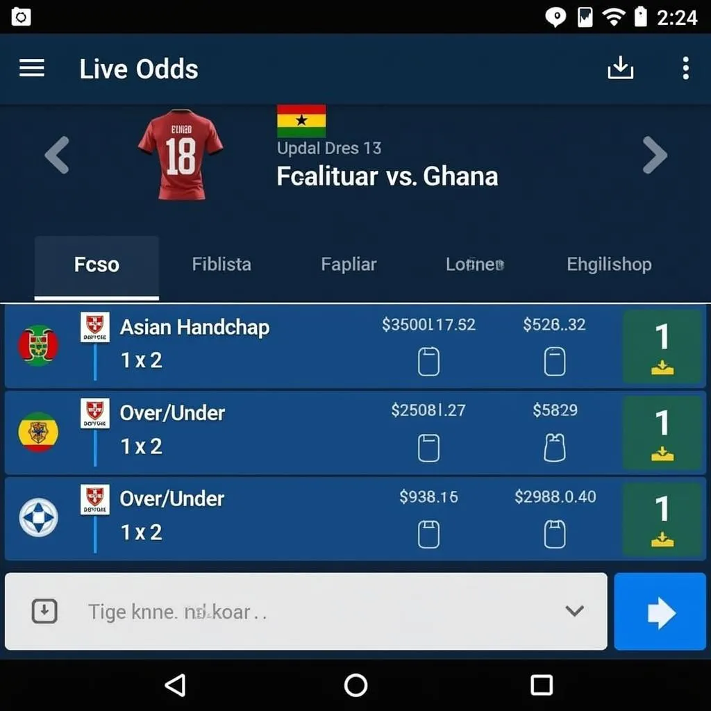 Tỷ lệ kèo Bồ Đào Nha vs Ghana