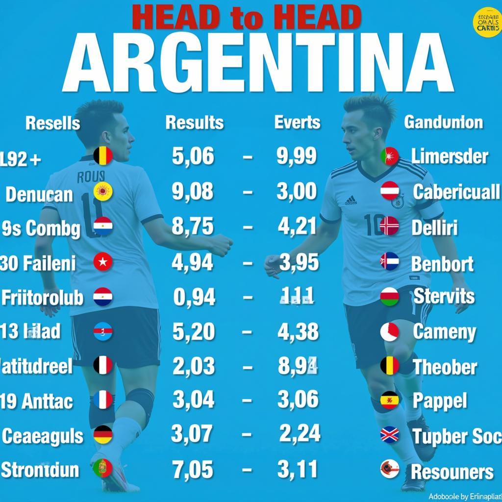 Soi kèo bóng đá trận Argentina - Lịch sử đối đầu