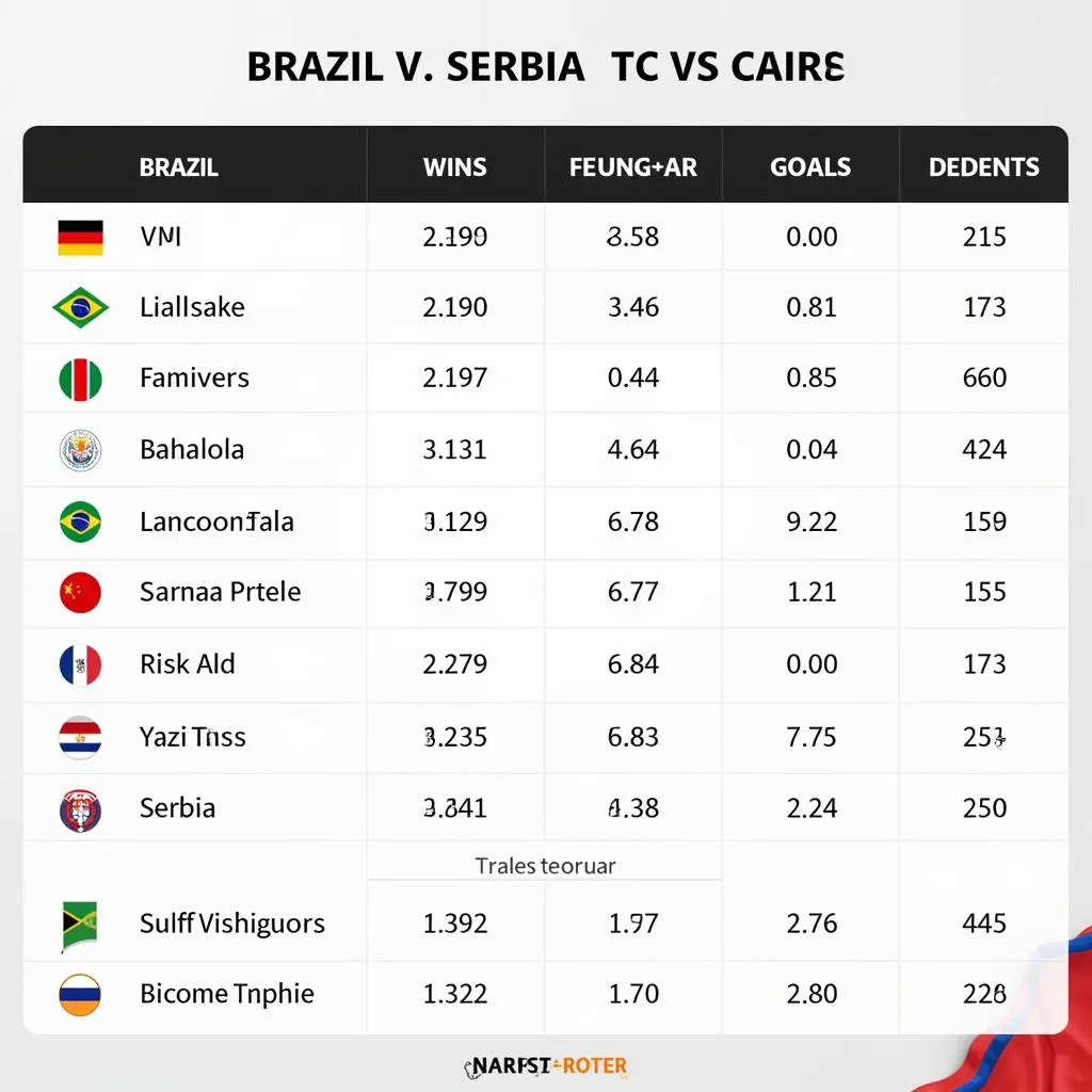 Soi kèo Brazil vs Serbia thống kê đối đầu