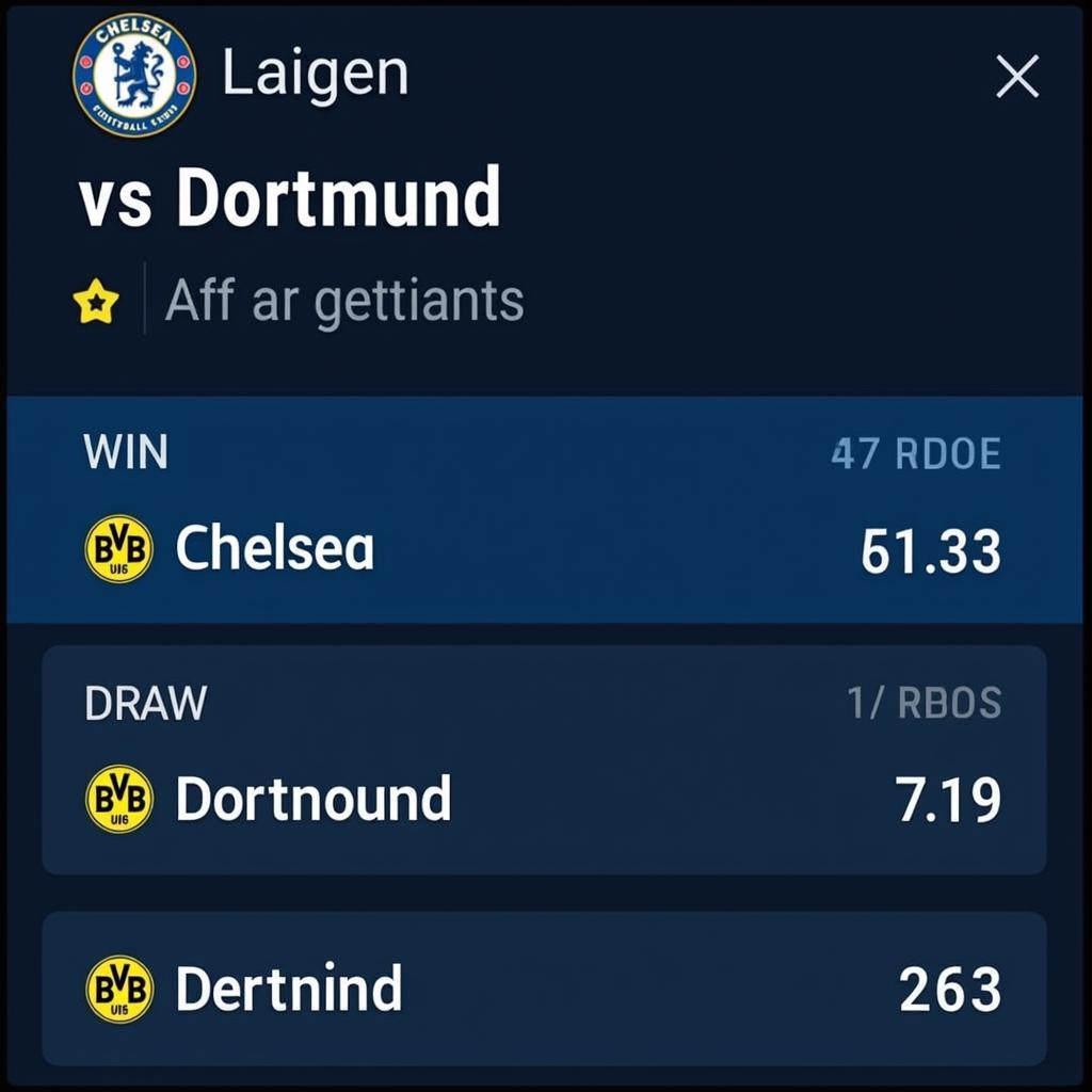 Soi kèo Chelsea vs Dortmund