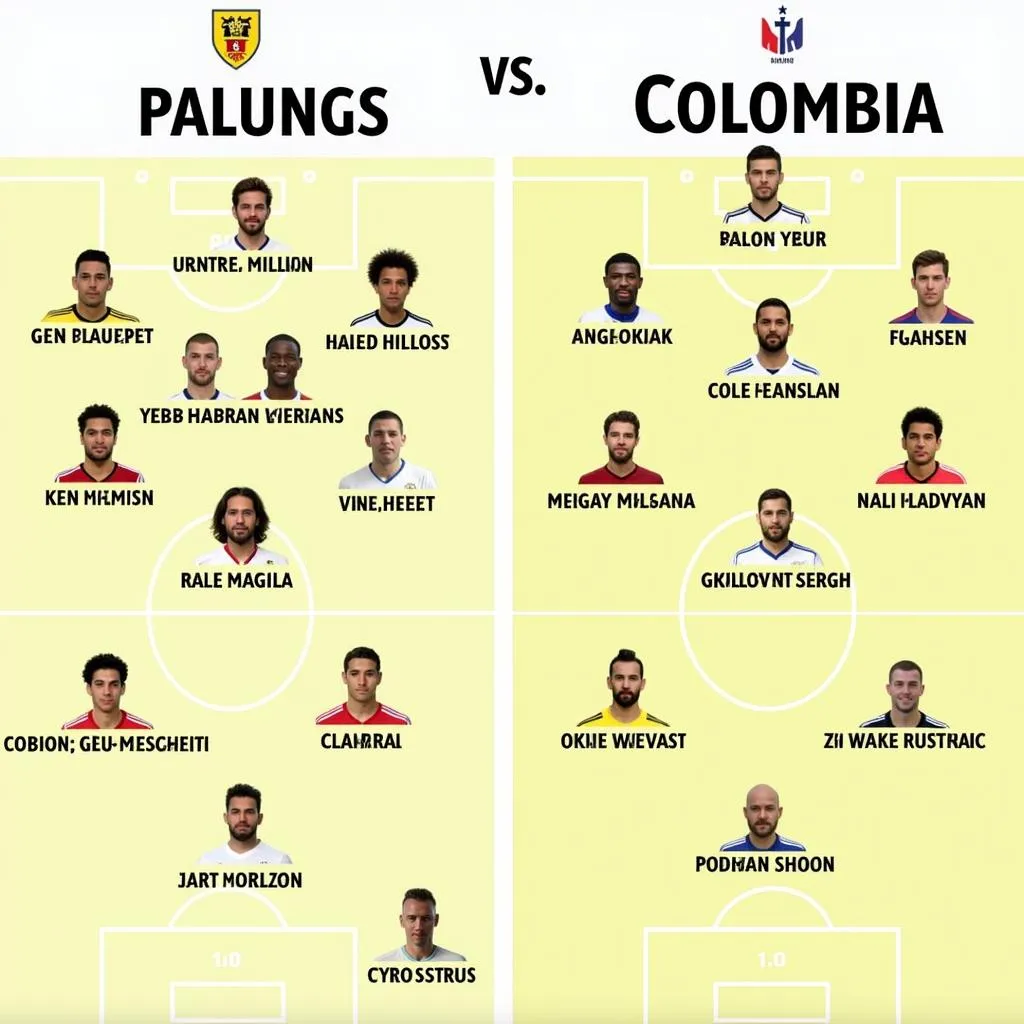 Soi kèo Colombia đội hình