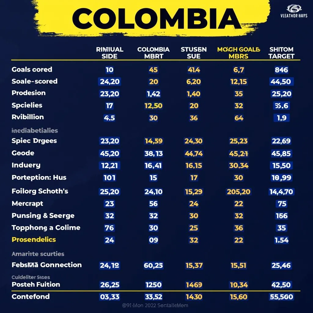 Soi kèo Colombia đối thủ