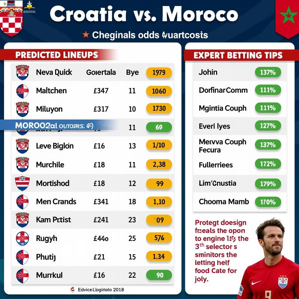 Soi kèo Croatia vs Maroc hôm nay