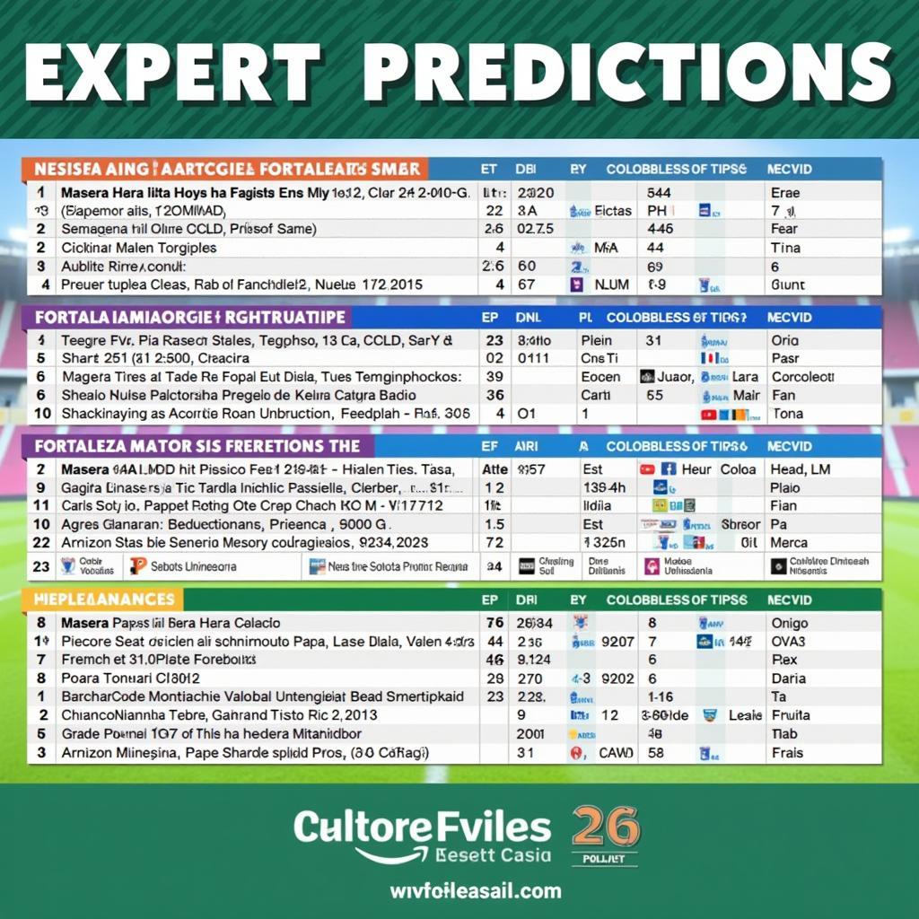 Expert predictions for Fortaleza