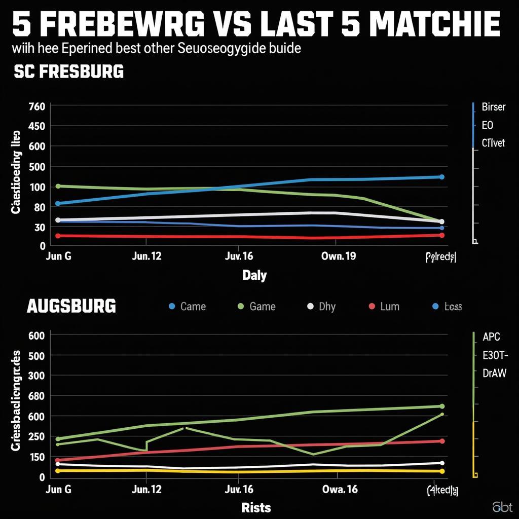 Biểu đồ phong độ của SC Freiburg và Augsburg