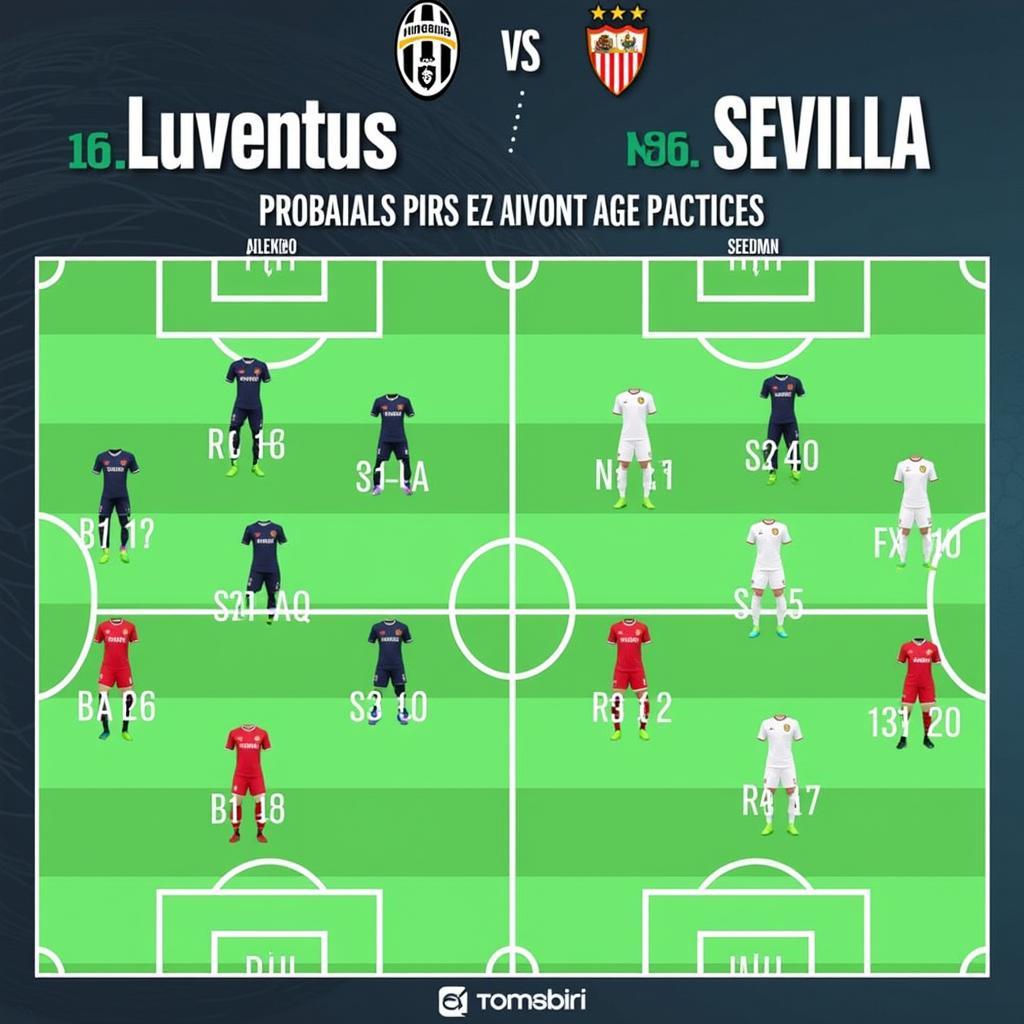 Soi Kèo Juventus vs Sevilla - Đội Hình