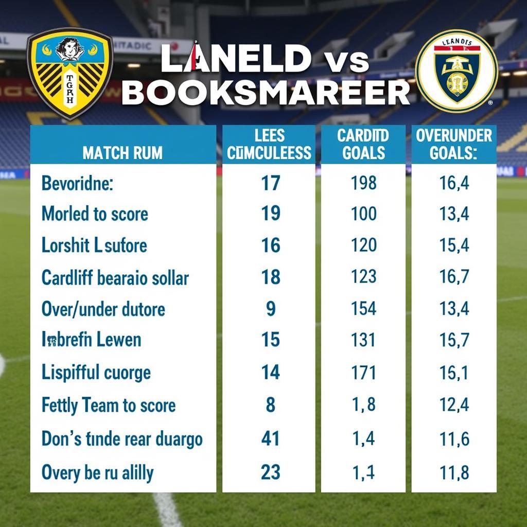 Leeds vs Cardiff odds comparison