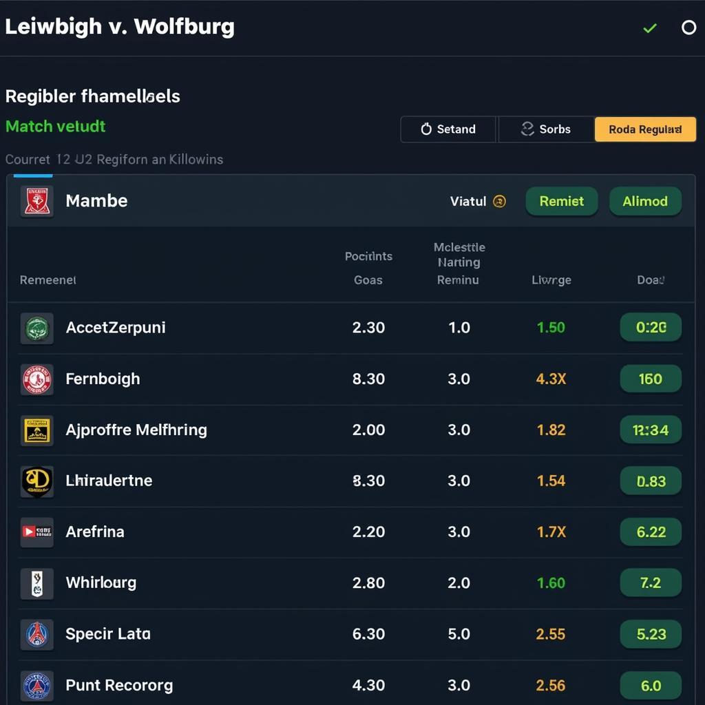 Tỷ lệ kèo Leipzig vs Wolfsburg