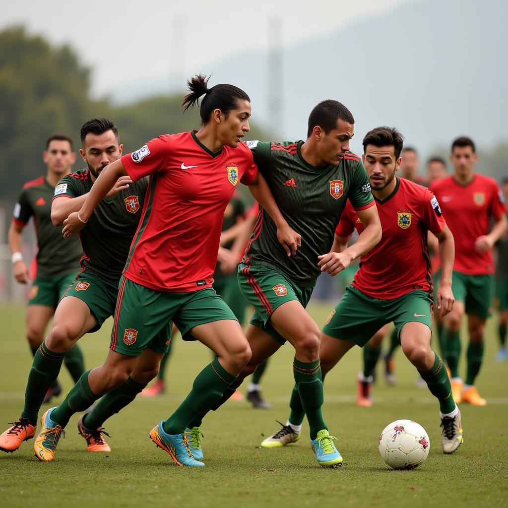 Morocco's solid defense line against Portugal