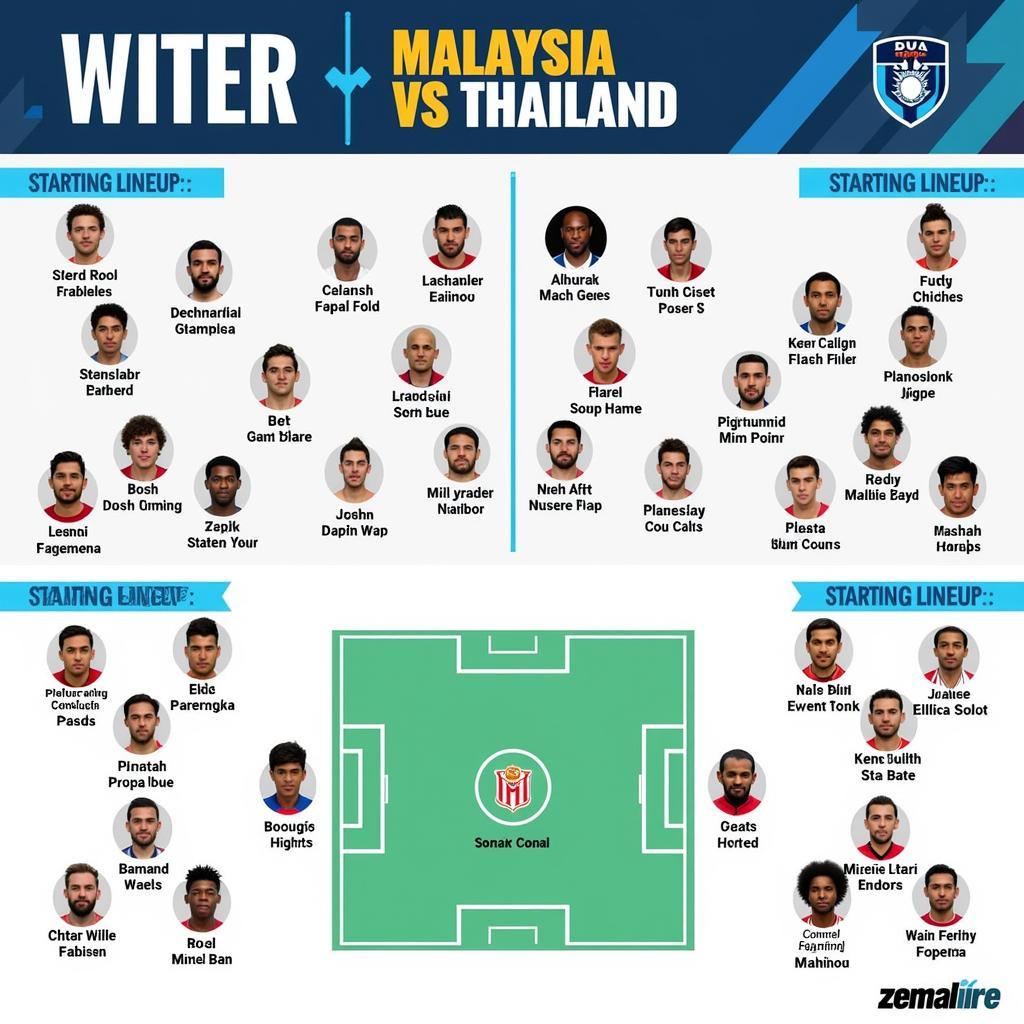 Malaysia vs Thailand Lineup