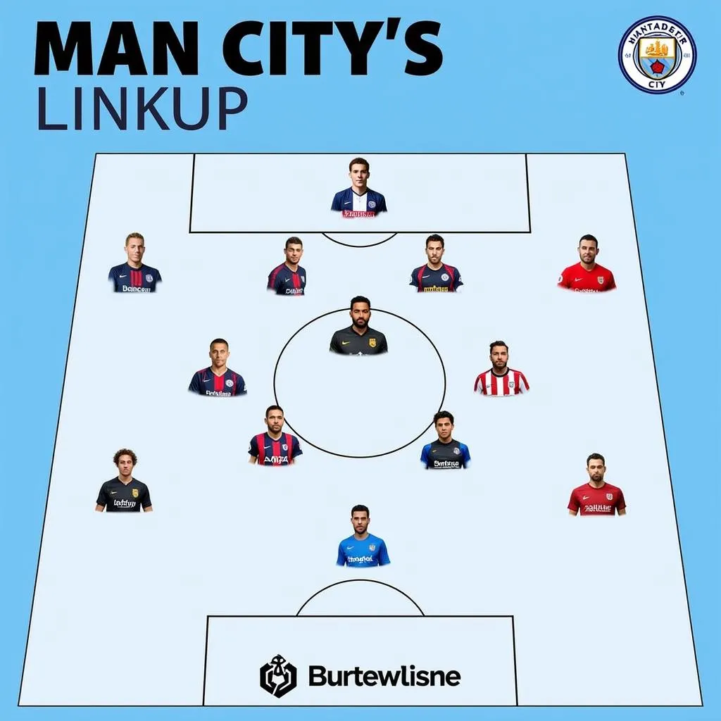 Phân tích đội hình Man City