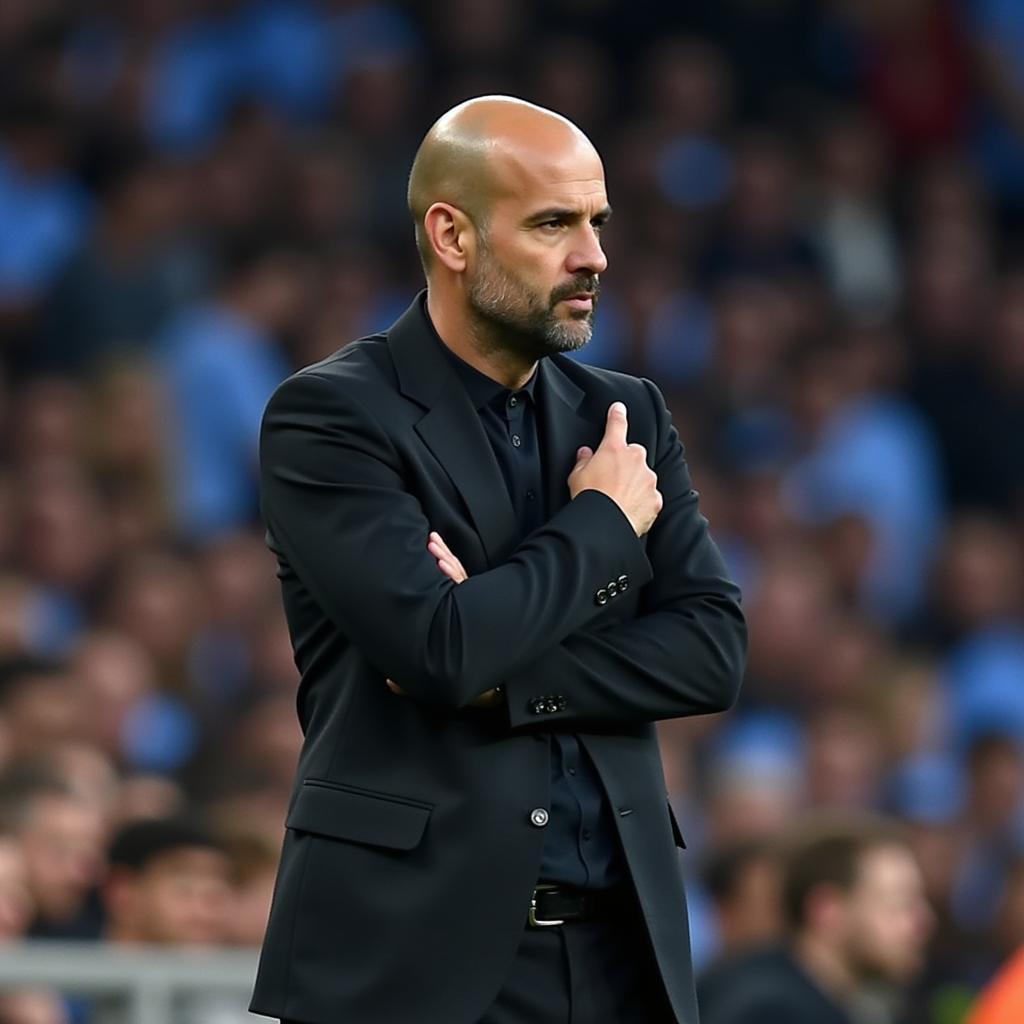 Soi kèo Man City Real Madrid - Pep Guardiola chỉ đạo chiến thuật