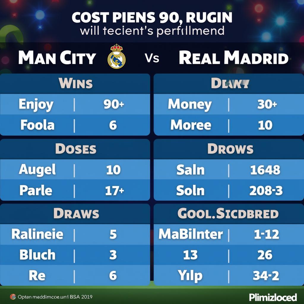 Phong độ gần đây của Man City và Real Madrid