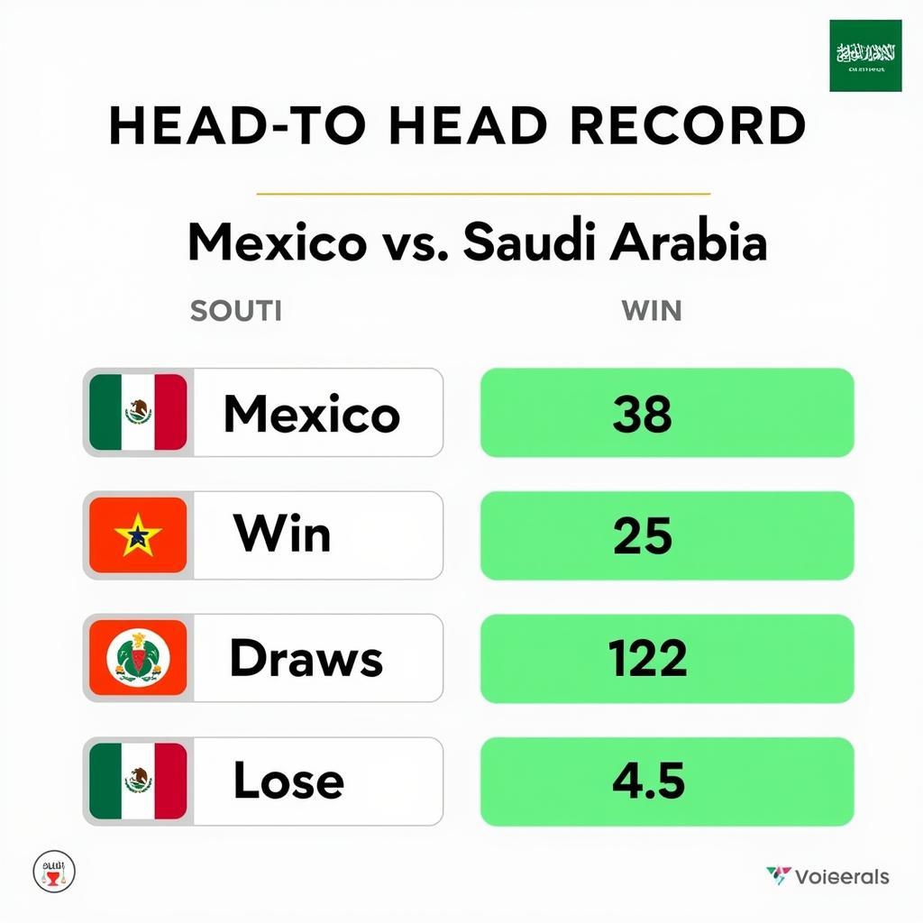 Mexico vs Saudi Arabia Head-to-Head