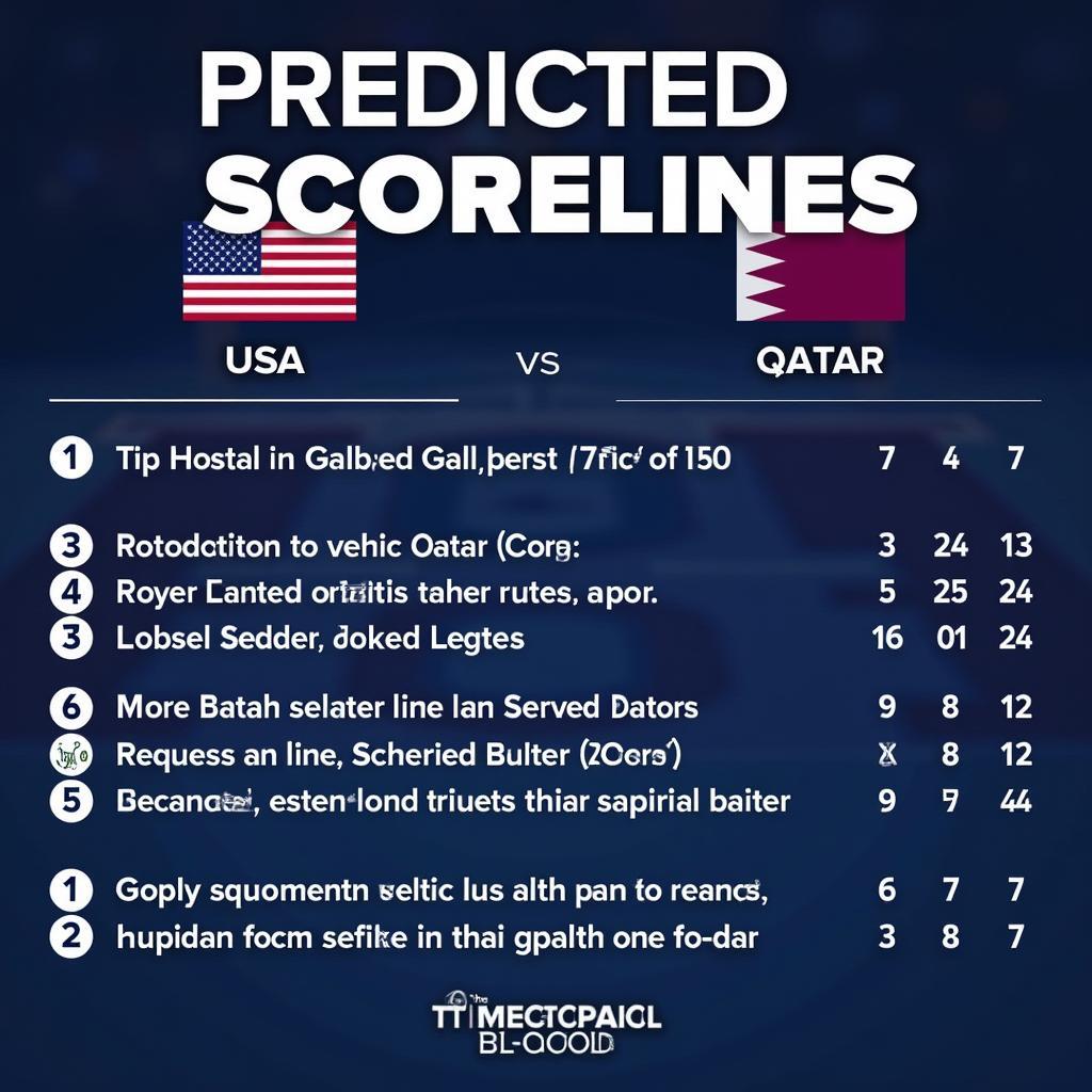 Dự đoán kết quả Mỹ vs Qatar