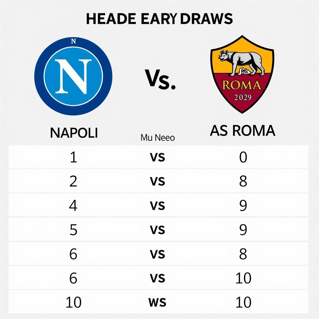 Lịch sử đối đầu Napoli vs AS Roma