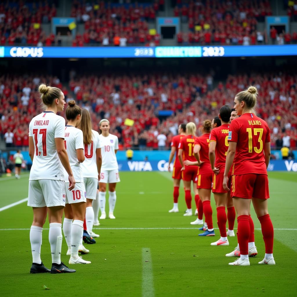 Nữ Anh vs Nữ Tây Ban Nha Chung kết World Cup nữ 2023