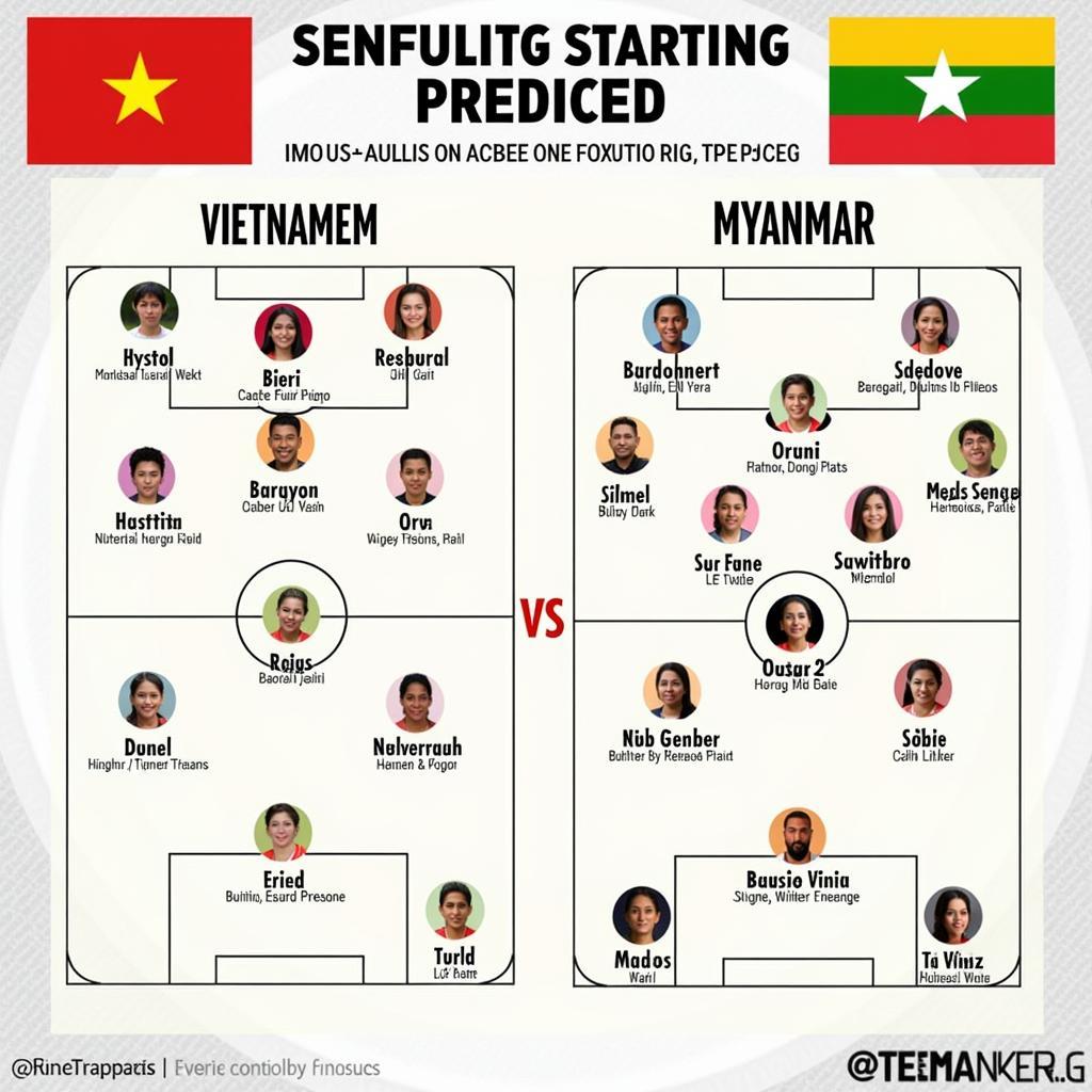 Dự đoán đội hình nữ Việt Nam vs Myanmar