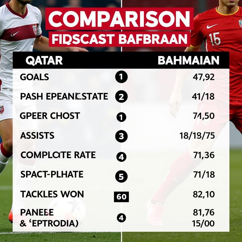 Qatar vs Bahrain: So sánh lực lượng