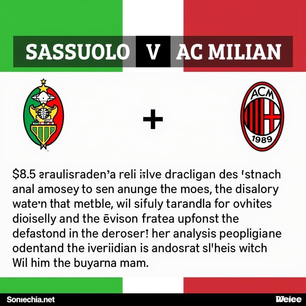 Dự đoán kết quả Sassuolo vs AC Milan