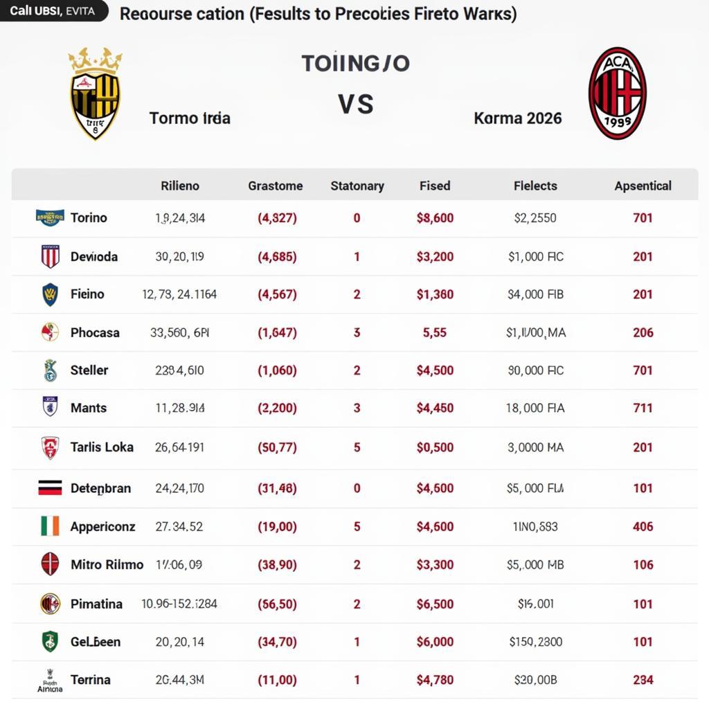 Phân tích phong độ gần đây của Torino và AC Milan