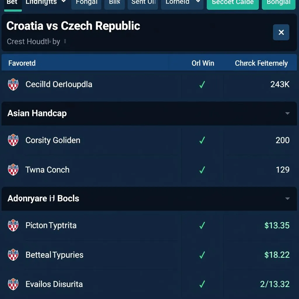 Soi kèo trận đấu Croatia vs CH Séc